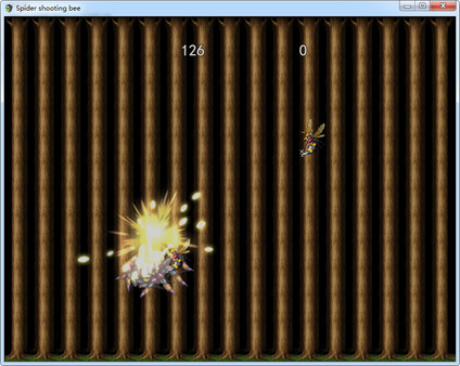 Screenshot z Spider shooting bee Screenshot z Spider shooting bee