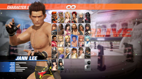 DOA6 Jann Lee Deluxe Costume
