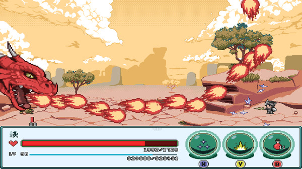 Screenshot z Artifact Adventure Gaiden DX