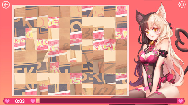 Screenshot z Miss Neko