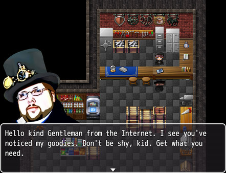 Screenshot z Neckbeardia