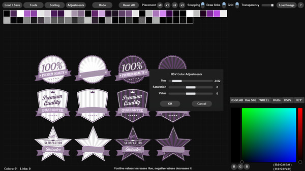 Screenshot z Palette Wizard Screenshot z Palette Wizard
