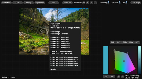 Screenshot z Palette Wizard Screenshot z Palette Wizard