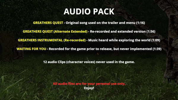 The Life Of Greather: Audio Pack screenshot 1