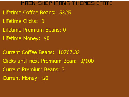 Screenshot z Clickable Coffee Shop