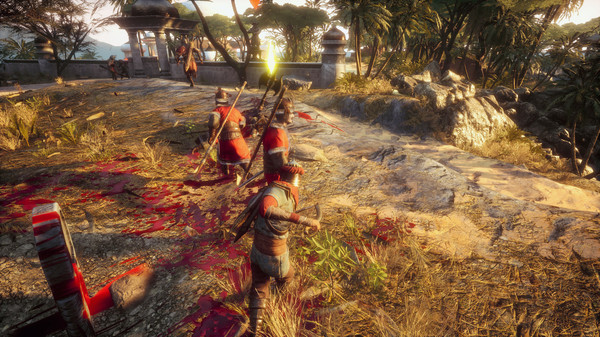 Screenshot of Six Temples gameplay showing in-action mechanics