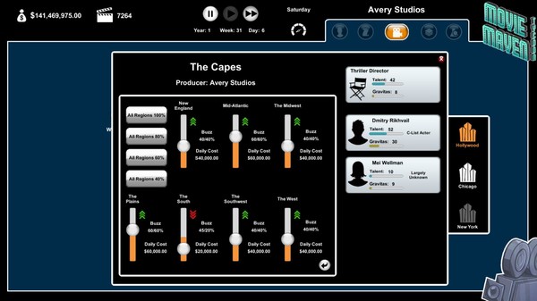 Movie Maven: A Tycoon Game screenshot 3