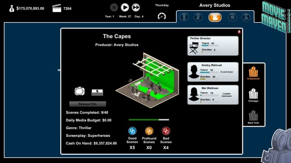 Movie Maven: A Tycoon Game screenshot 2