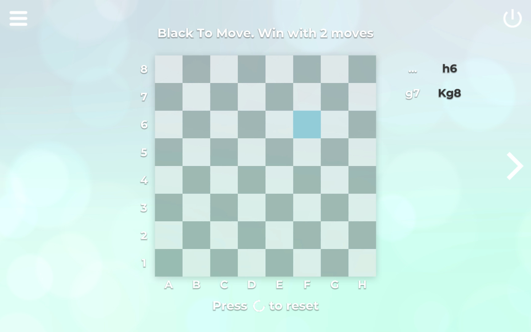 screenshot of Zen Chess: Blindfold Masters 2