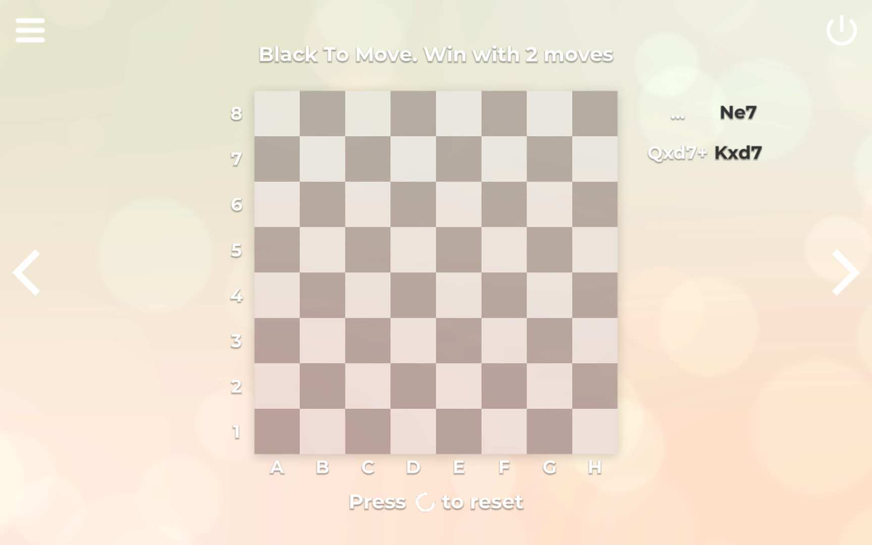 screenshot of Zen Chess: Blindfold Masters 5