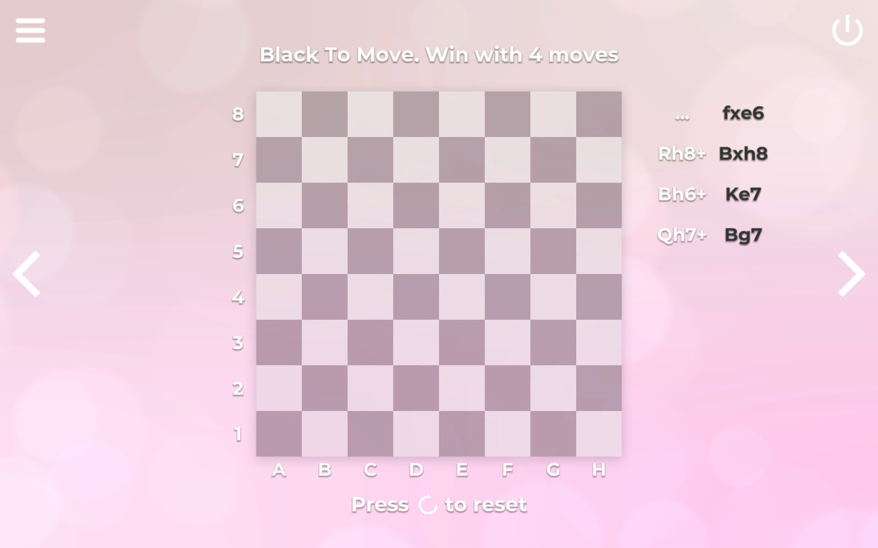 screenshot of Zen Chess: Blindfold Masters 3