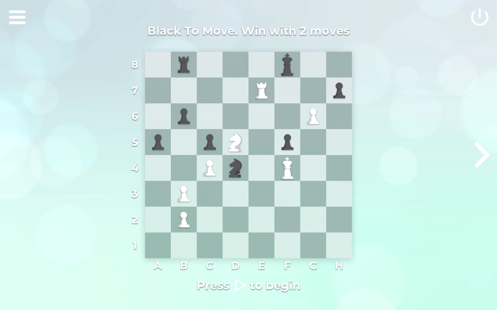 screenshot of Zen Chess: Blindfold Masters 1