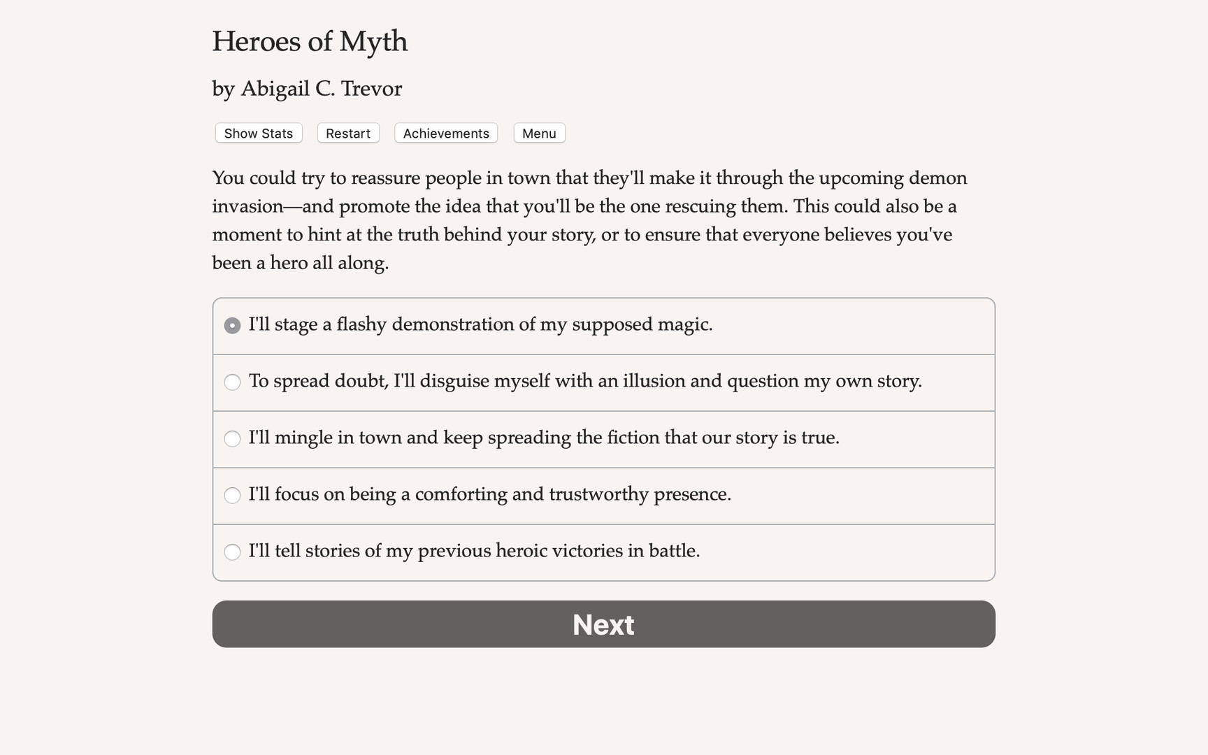 Heroes of Myth Demo Featured Screenshot #1