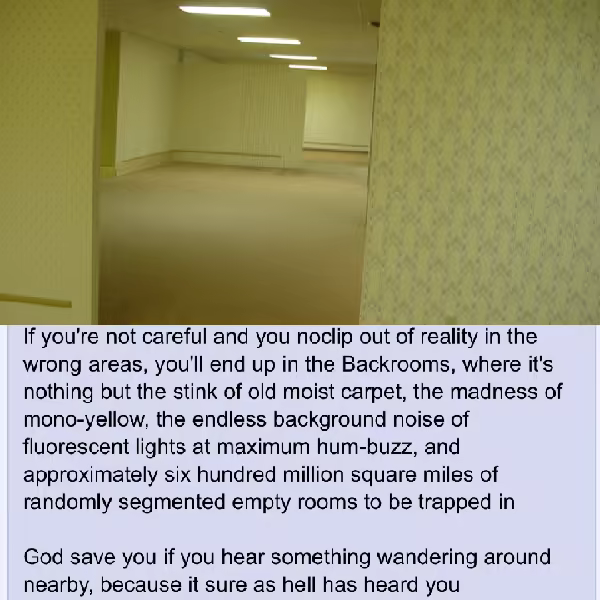 Original Backrooms Post
