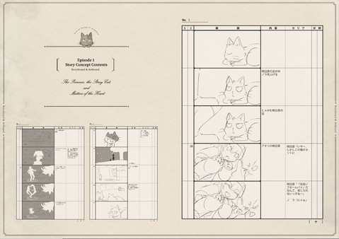 Concept Design of  anime - The Princess, the Stray Cat, and Matters of the Heart