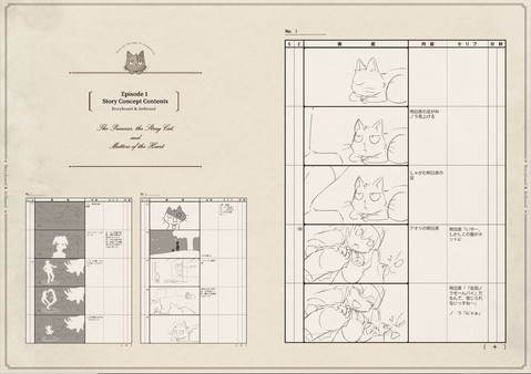 Concept Design of anime - The Princess, the Stray Cat, and Matters of the Heart