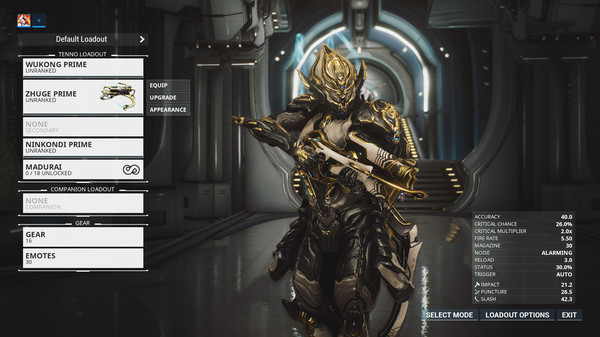 Warframe Wukong Prime Access: Primal Fury Pack