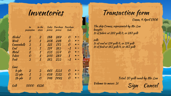 Screenshot z A pirate quartermaster