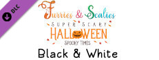 Furries & Scalies: Super Scary Halloween Spooky Times: Black & White Small Capsule Image