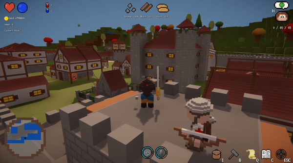 Screenshot z Voxel Crusade