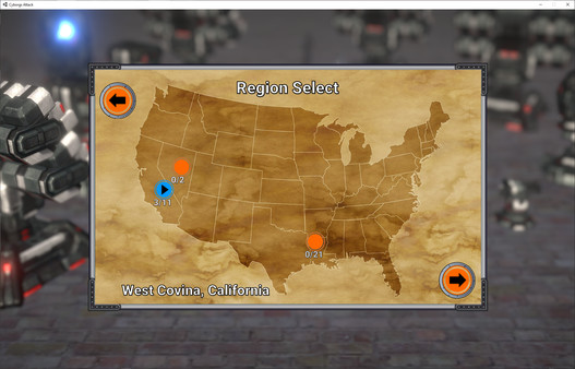 Screenshot z Cyborgs Attack