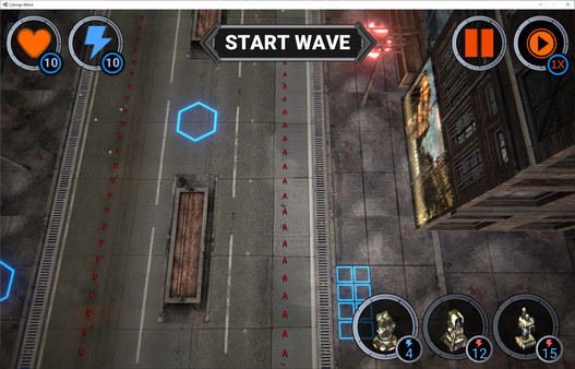 Screenshot z Cyborgs Attack