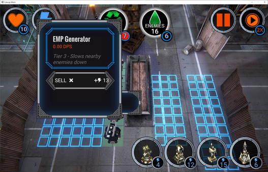 Screenshot z Cyborgs Attack