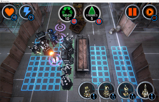 Screenshot z Cyborgs Attack
