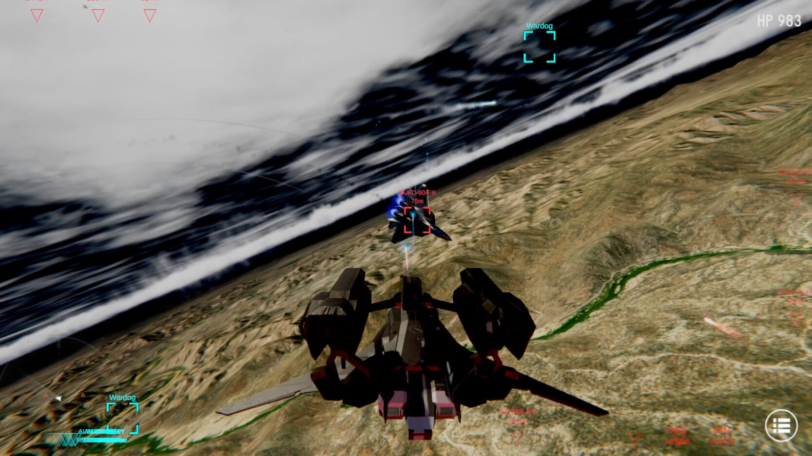 screenshot of Air Combat MF 7