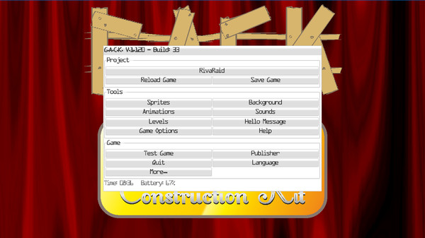 Screenshot z G.A.C.K. - Gaming App Construction Kit Screenshot z G.A.C.K. - Gaming App Construction Kit