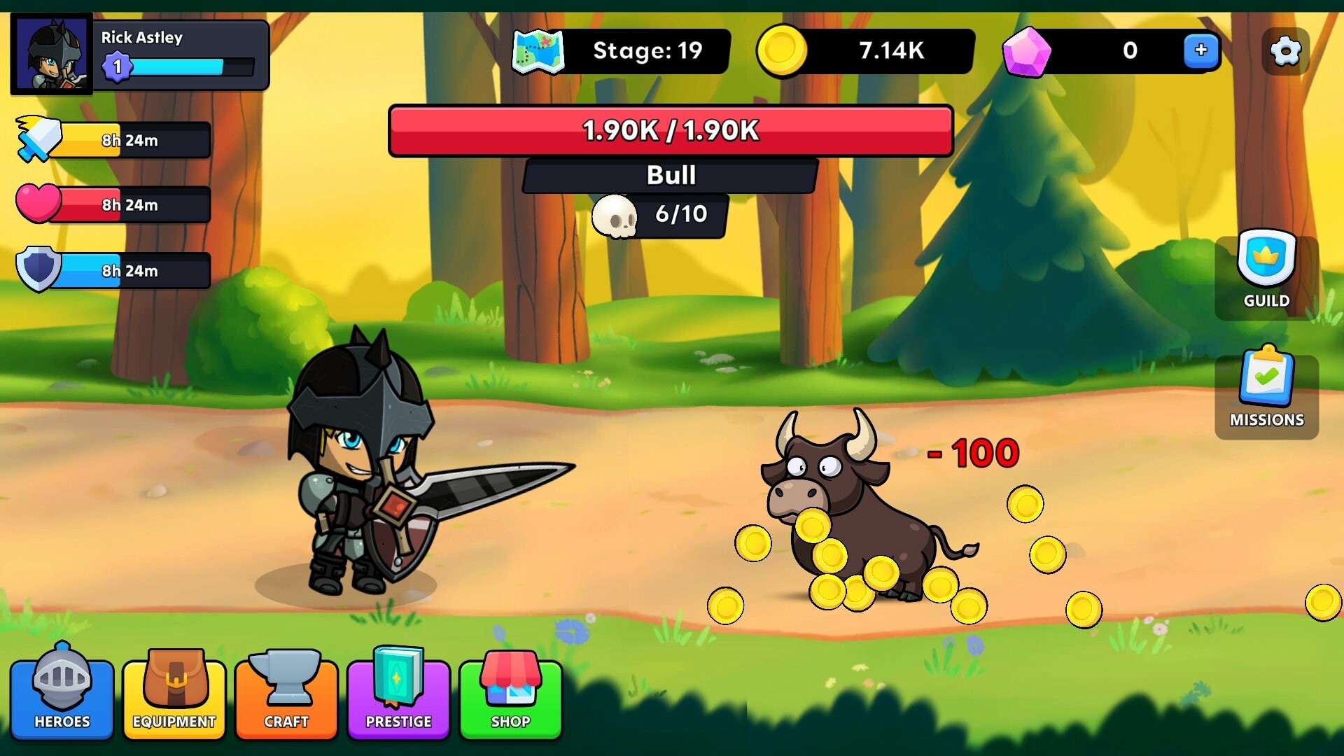 #2. Idle Adventurer (Steam) 由: Vexed Games