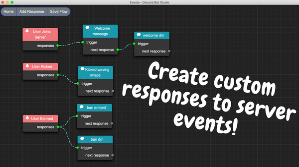Screenshot z Bot Studio for Discord Screenshot z Bot Studio for Discord