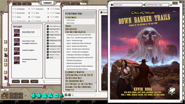Fantasy Grounds - Down Darker Trails (CoC7E)