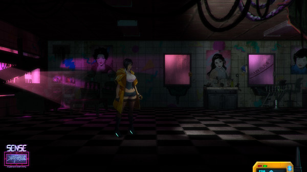 Screenshot z Sense - 不祥的预感: A Cyberpunk Ghost Story