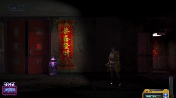 Screenshot z Sense - 不祥的预感: A Cyberpunk Ghost Story