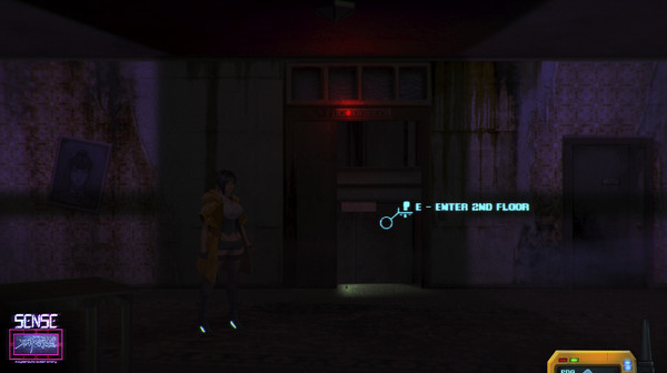 Screenshot z Sense - 不祥的预感: A Cyberpunk Ghost Story