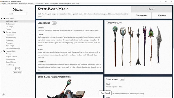 Worldbuilding Pack for Campfire Pro
