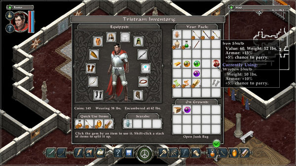 Screenshot z Avadon: The Black Fortress