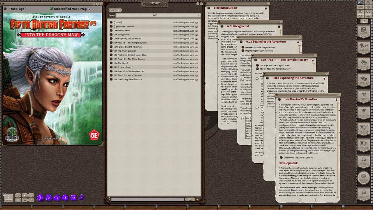 Fantasy Grounds - Fifth Edition Fantasy #5: Into the Dragon's Maw (5E) screenshot 3