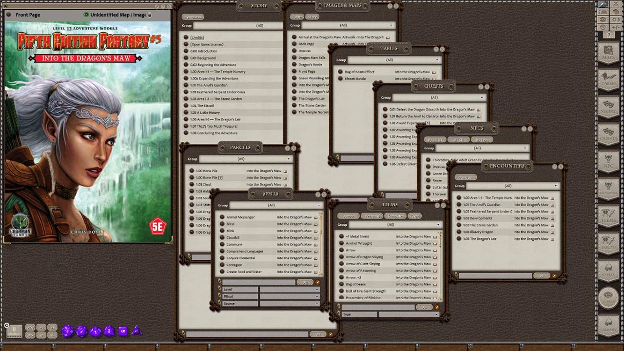 Fantasy Grounds - Fifth Edition Fantasy #5: Into the Dragon's Maw (5E) Featured Screenshot #1