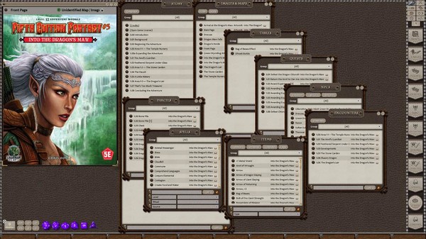 Fantasy Grounds - Fifth Edition Fantasy #5: Into the Dragon's Maw (5E)