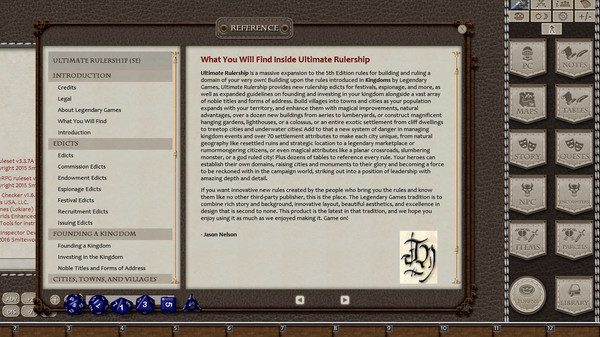 Fantasy Grounds - Ultimate Rulership (5E) screenshot 7