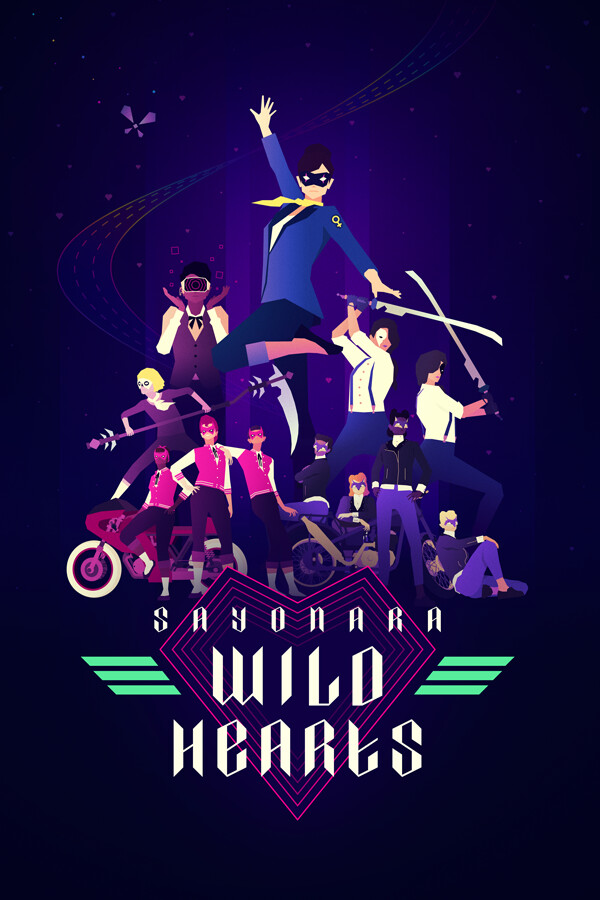 Capa de Sayonara Wild Hearts