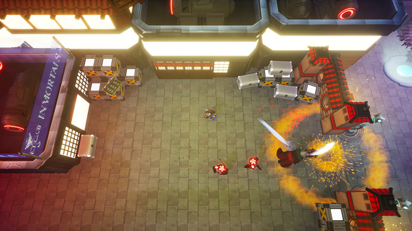 Screenshot z Streets of Neotokio