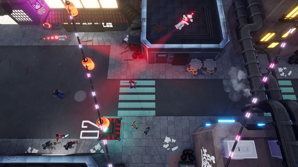 Screenshot z Streets of Neotokio