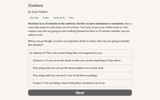 Screenshot z Zombien