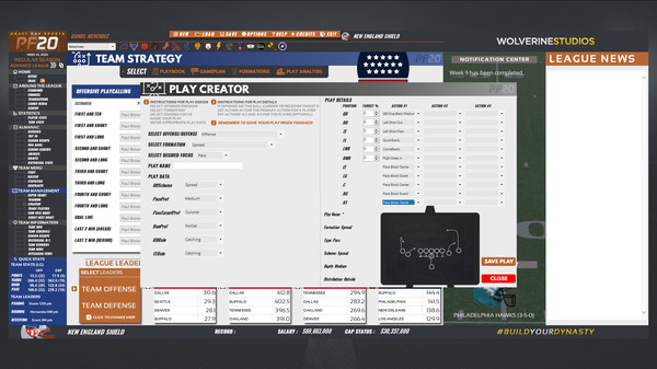 Screenshot z Draft Day Sports: Pro Football 2020