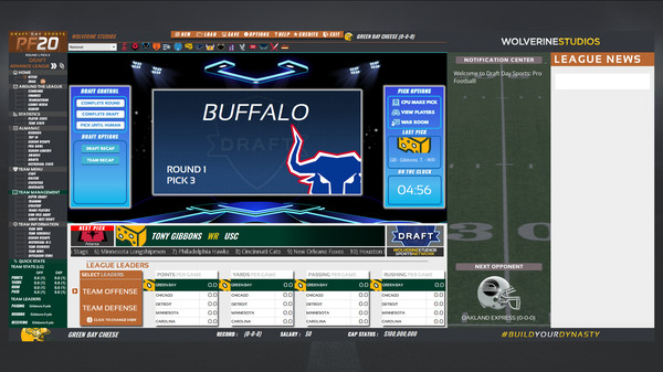 Screenshot z Draft Day Sports: Pro Football 2020