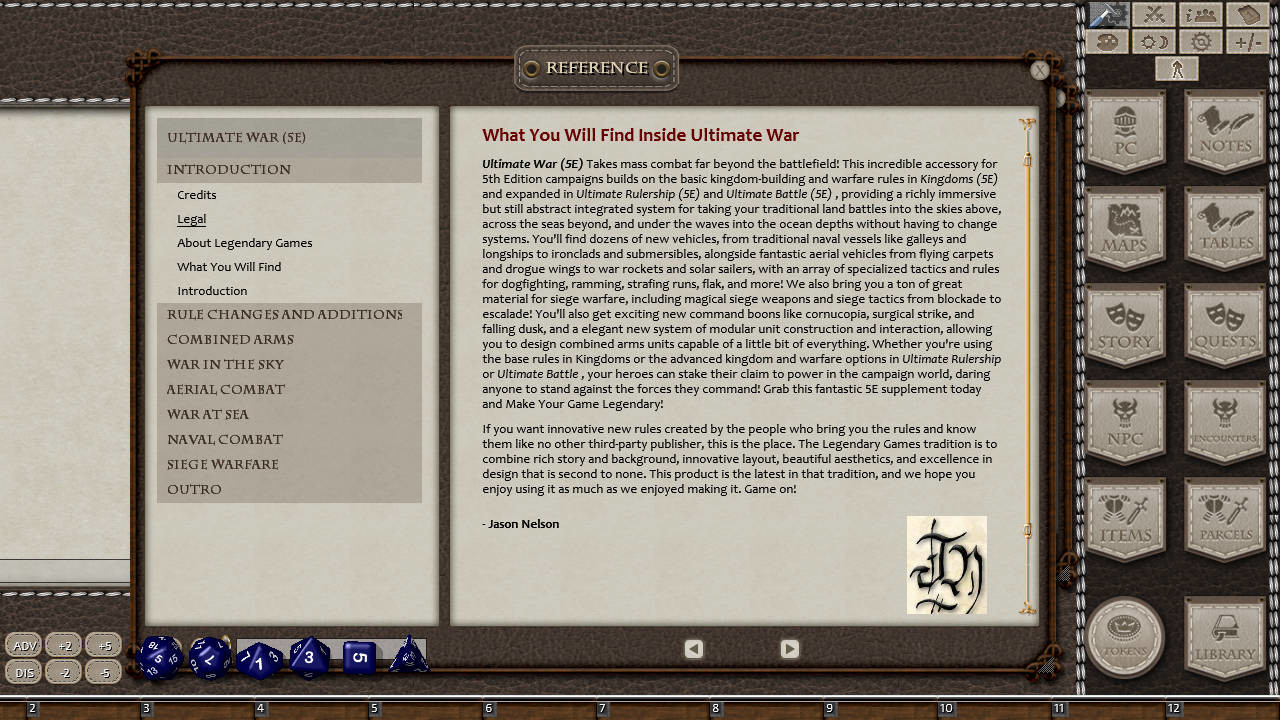 Fantasy Grounds - Ultimate War (5E) Featured Screenshot #1