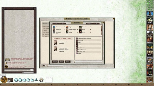 Fantasy Grounds - Deadlands Reloaded: Hell on Earth Companion (Savage Worlds)